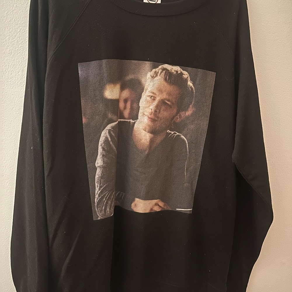Custom Vampire Diaries Black Graphic Sweater